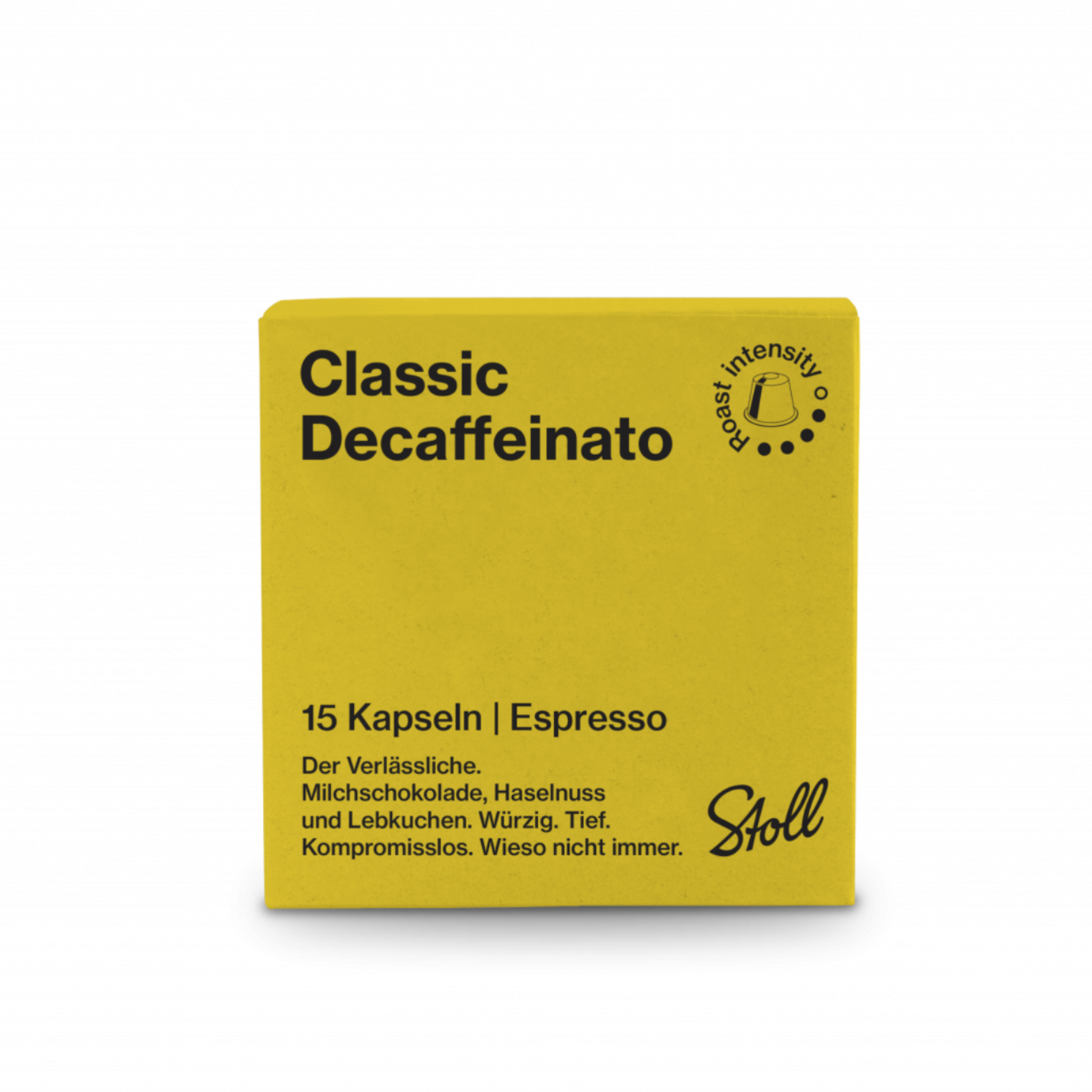Stoll Kaffee - Classic Decaffeinato Espresso (15 Kapseln)